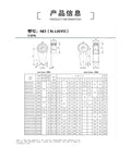 Heavy Duty NJ200 Unidirectional Backstop Bearing Sealed One Way Clutch Roller dimensions and specifications chart.