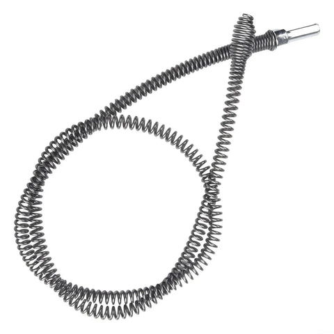 Spring Steel Pipe Dredging Tool Set Kicks Nasty Clogs to the Curb with Bendable Head snake coil for curved pipe cleaning.