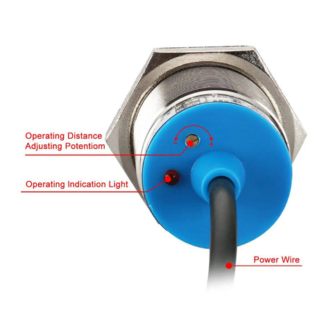 Capacitive Proximity Sensor Switch Shield Type LJC30A3 10 Z BX 30mm Mount Detect Range 1-10mm with wiring and indicators