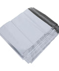 Stack of Waterproof Poly Mailer Bags 10x14 Inches White Self Seal Envelopes for Clothing
