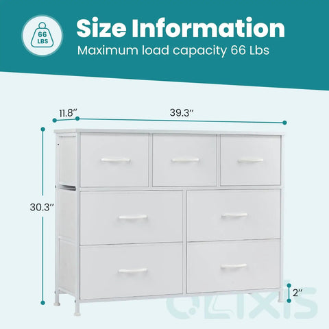 Versatile Seven Drawer Fabric Dresser And Storage Tower For Bedroom Closet Organization That Hits Different On Cluttered Rooms With Roomy Sections And Fast Assembly For A Clean Home Flex