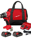 Hardcore Cordless Brushless Drill Driver Kit With One Half Inch Chuck And Hammer Capability Featuring All Day Runtime Top Shelf Performance And A Tough As Nails Design Made For Heavy Workloads And Professional Daily Use with charger and batteries