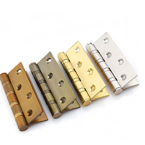 Beefy 4 Inch Stainless Steel Flat Door Hinges For Interior And Security Doors Anti Theft Ready Bronze Matte Black Yellow Bronze Sand