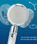 Adjustable Hard Water RV Shower Head With Filter For Camper Use, High Pressure Camp Shower Head With Hose And On Off Switch