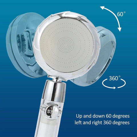 Adjustable Hard Water RV Shower Head With Filter For Camper Use, High Pressure Camp Shower Head With Hose And On Off Switch