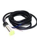 Inductive Proximity Sensor 5mm M18 NPN DC 12 To 24V Shielded Flush Mount For Iron Target 18x18x1mm with coiled cable