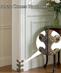 Top Shelf Solid Brass Baseboard Corner Guards For Walls And Skirting Boards, Vintage Bronze Edge Protectors For Furniture And Door Frames, Built Tough Rustproof Wall Bumpers With Screws Included, 1.88 inch decorative corner protector.
