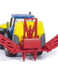 New Holland Tractor With Kverneland Crop Sprayer 1 To 87 Scale Metal And Plastic Blue Folding Boom Farm Toy rear view