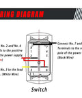 Wiring diagram for 12V UTV Horn Kit With Blue Rocker Switch For Polaris RZR Ranger General Arctic Cat Wildcat Kawasaki Teryx Yamaha Rhino And More, Hella Loud 410 Hz Horn, Easy Install, Weatherproof, Anti Flame Switch For Real Trail Rides