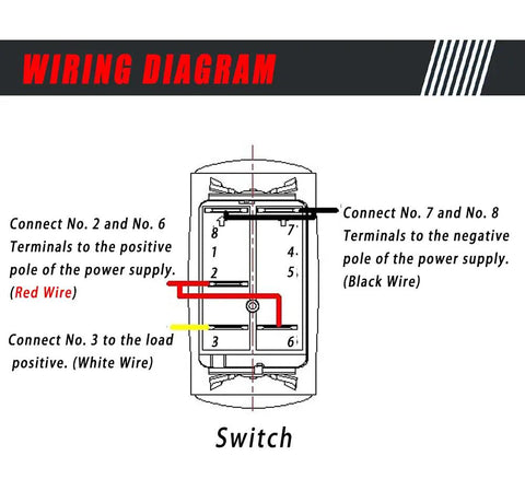 Wiring diagram for 12V UTV Horn Kit With Blue Rocker Switch For Polaris RZR Ranger General Arctic Cat Wildcat Kawasaki Teryx Yamaha Rhino And More, Hella Loud 410 Hz Horn, Easy Install, Weatherproof, Anti Flame Switch For Real Trail Rides
