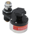 Solid Magnetic Welding Ground Clamp With Swappable On Off Switch Adjustable Holder Plus Silicone Insulation Shield Against Heat close-up view of clamp with control knob.