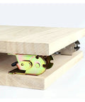 heavy-duty foldable cabinet hinge installed on wood