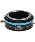 Pro Tilt Shift Lens Mount Adapter From Nikon F To Fujifilm X Series Mirrorless Cameras With 20mm Shift 10 Degree Tilt And 360 Degree Rotation For G Type Nikkor Lenses Built For Pros, black metal adapter