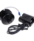 Premium Black 17 Amp 12 Volt Alternator Generator Conversion Kit For Harley Davidson G XL FL W Vintage Bikes with voltage regulator.