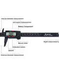 Digital Caliper With LCD Screen Auto Off Workhorse For DIY And Home Use 0 To 6 Inches And 0 To 150 Mm Inches And Millimeters