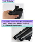 Heavy Duty Black Rubber Shop Mat For Machinery And Workbench Gear Oil Resistant Non Slip Base Pad With Tough As Nails Grip