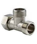 Tough And Slick T Adapter Diverter Valve For Bidet Sprayer And Shower Splitter with solid brass construction and G1.2 fittings.