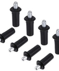 8 Pack Cabinet Door Repair Pins, Spring Loaded Damper Pins for Blinds and Furniture, 23.5 x 6.8mm Black Steel and PP Plastic