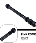 Dope 12x142-148mm Adjustable Thru Axle Skewer Kit For Bike Trainers, CNC Aluminum, close-up of axle and threading details