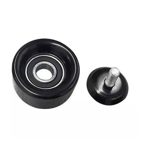 Heavy Duty V Ribbed Belt Kit With Tensioner And Idler Pulley For Hyundai Kia 2.0 And 2.4 Liter L4 Engines black steel bearing pulley