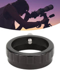 Focusing Converter Telescope Adapter M35x0.75mm To 1.25 Inch Interface for Nebula Viewing Gear with silhouetted stargazer and telescope.