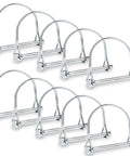Beefy Workhorse 10 Pack Safety Coupler Pins And PTO Pins For Trailer Connectors, 1/4 x 2-3/4 in, carbon steel wire lock pins