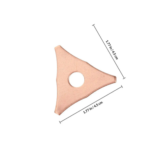 Triangle-shaped iron piece from Durable Dent Pulling Rings for Auto Body and Sheet Metal Repair Kit 100 Piece Iron Material Set