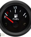 2 Inch Universal Fuel Gauge Kit With LED Backlight Red Pointer Fuel Level Meter For Boats Cars Trucks And Everyday Rigs DC 12V Fuel Tank Gauge Durable ABS Shell For Rugged Use