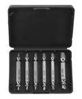 Hamwesh 6 Piece High Speed Steel Stripped Screw Extractor Kit For Rusty Broken Bolts Fasteners With Left Hand Drill Bits Quick Removal Tool Set For Any Surface No Slip Grip Efficient And Easy Job in black case