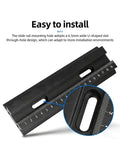 Heavy Duty Dovetail Translation Stage X Axis Linear Guide Slide Micro Positioning Platform showing U-shaped slot and measurement scale.