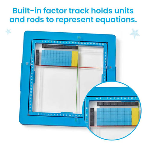 Area Model Tray With Base Ten Blocks For Multiplication Manipulatives Hands On Math Learning In Third Grade Classrooms