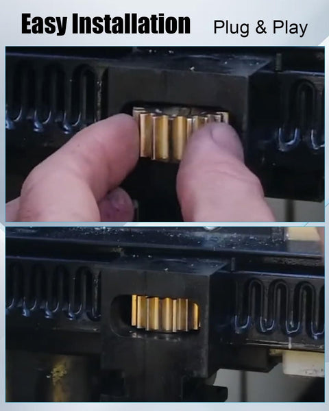Installation of 16 Tooth Spur Gear Set 16 DP And 20 PA For Lippert Schwintek Slide Out Systems shown in RV.
