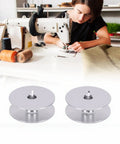 Top Shelf Aluminum Industrial Sewing Machine Bobbins 32 Mm Cnc Machined in use with sewing machine, twin pack, ideal for Durkopp 1767 767 867 887.