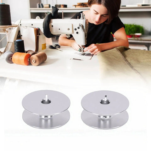 Top Shelf Aluminum Industrial Sewing Machine Bobbins 32 Mm Cnc Machined in use with sewing machine, twin pack, ideal for Durkopp 1767 767 867 887.