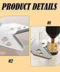 Heavy Duty Hole Drilling Guide For Marble, Granite And Glass, Adjustable 6mm To 83mm Opening details showing suction base.