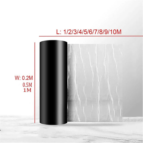Heavy Duty Waterproof Roof Repair Tape With Thick Aluminum Foil And Self Adhesive Bitumen Strips For Shed Leaks And Metal Roofing Flashing, 10M roll shown.