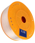 Rugged Transparent Air Hose For Pneumatic Tools And Compressor Damn Tough Polyurethane Tubing on a spool, clear and lightweight.