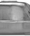 Side view of GM1B Gas Tank Replacement For General Motors Vehicles Silver Drop-In Fit, Corrosion-Resistant Ni-Terne Steel