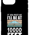Funny Hang Glider Art Two Piece Protective Case For IPhone 16 Pro Max with hang glider graphic and altitude text