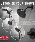 Trinsic 17 Series MultiChoice Shower Trim Kit Chrome Finish Trim Only ADA Compliant Requires Universal Rough In To Complete Showerhead Sold Separately Slick Modern Metal Look For A Quick Bathroom Upgrade, showcasing various showerhead options.