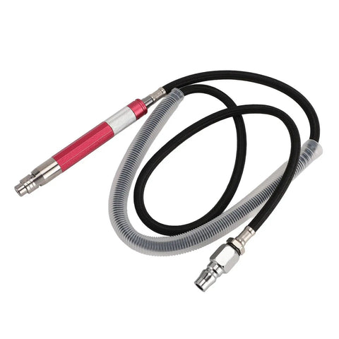 Dead Lightweight Slick Pneumatic Air Pencil Die Grinder Featuring 58000Rpm Power and One Quarter Inch Inlet with M3 Collet hose and handle connection.