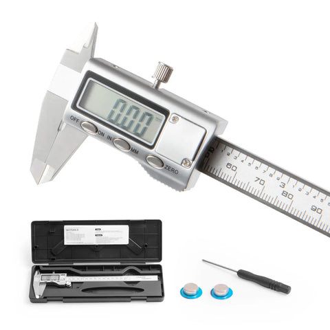Beefy All Metal Digital Caliper With Zero To Eight Inch Range Auto Off And Depth And Step Measuring Two Jaws for measurements