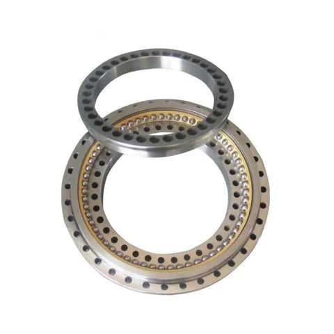 Top Tier High Precision Angular Contact Thrust Ball Bearing Rock Solid Double Row Design P4 P2 Grade Preloaded For Cnc Machines And Rotary Tables - close-up view of dual row bearing with balls.