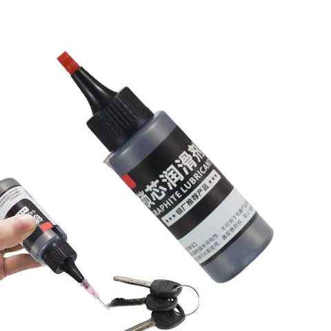 Natural Graphite Powder Lubricant 50ml dry lube in needle design tube for locks and cylinders next to keys