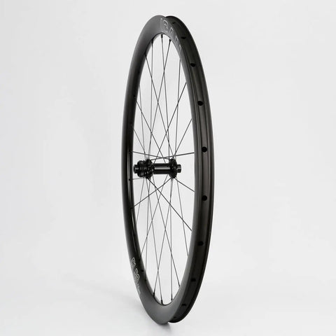 All Day Speed Carbon Disc Road Wheelset 700C With 36T Ratchet System Hub, tubeless ready, side view