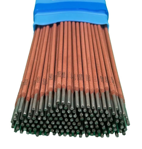 E6022 Welding Rod One Eighth Inch Ten Pound Box Stick Electrodes For Decking And Roof Beams High Speed Welds Single Pass