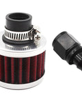 18mm Fuel Cell Breather Vent With 10AN Female Fitting And Air Filter Rebuild Kit