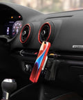 MagSafe Car Phone Mount With ProClip AMPS Base Plate Magnetic Holder for iPhone 12 and newer in car interior, side view