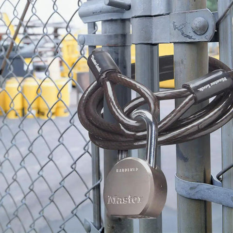 Keyed Padlock With Hardened Steel Body And Boron Alloy Shackle For Indoor Or Outdoor Use Heavy Duty Gate Shed And Storage Lock