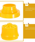 Beaupretty Electric Pipe Threader Kit for Plastic Npt Taps includes yellow pipe die adapters for easy installation.